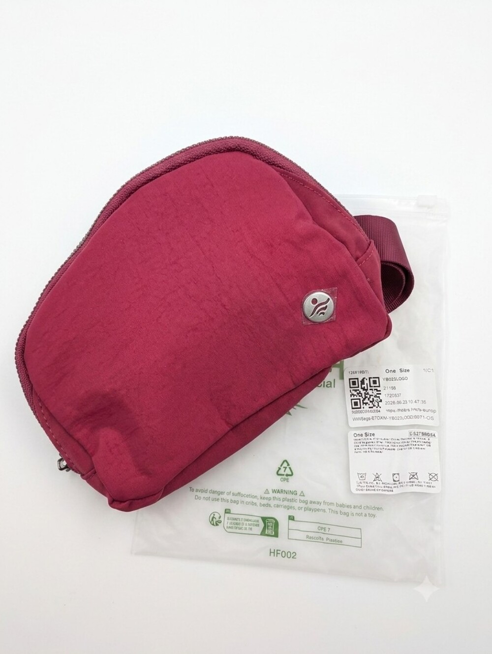 Halara Cranberry Belt Bag NWT